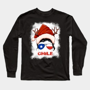 Chile girl, Chilean Christmas gift , Regalo Navidad Chile Long Sleeve T-Shirt